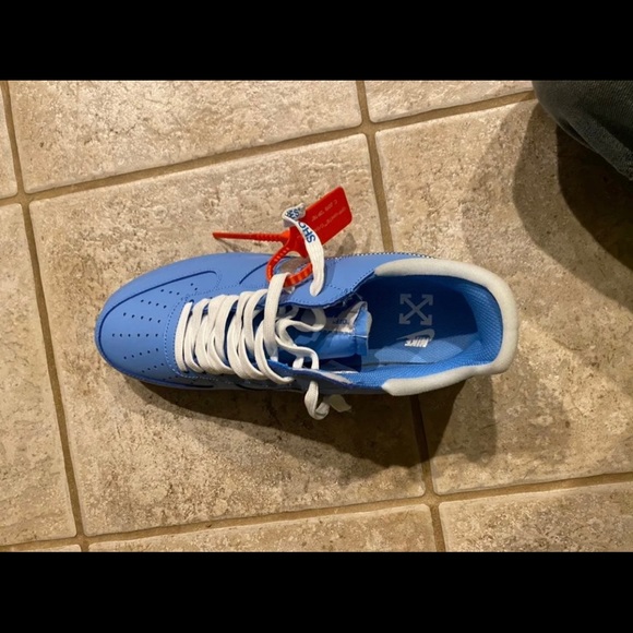 Off white Nike Air Force blue - Picture 2 of 6